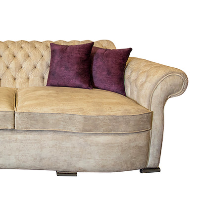 Chester purple/beige living room (4 pieces)