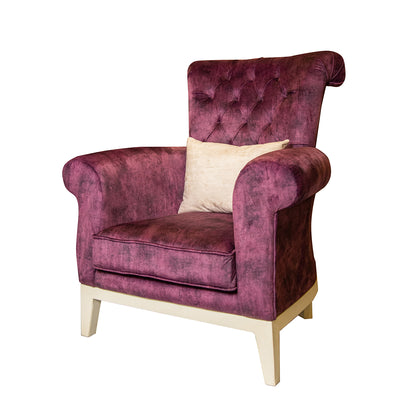 Chester purple/beige living room (4 pieces)