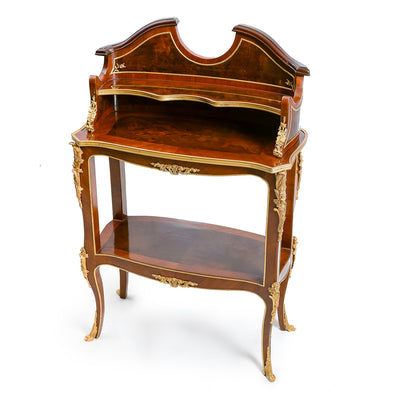 Louis XIV style inlaid writing desk