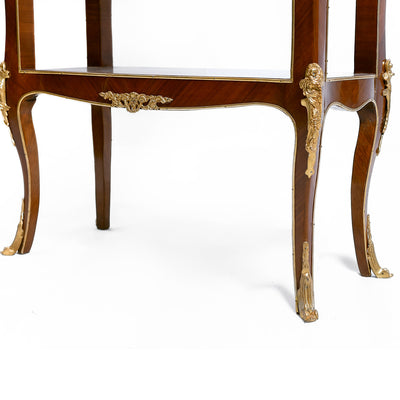 Louis XIV style inlaid writing desk