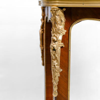Louis XIV style inlaid writing desk
