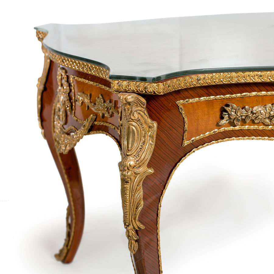 Louis XV ormolu mounted center table