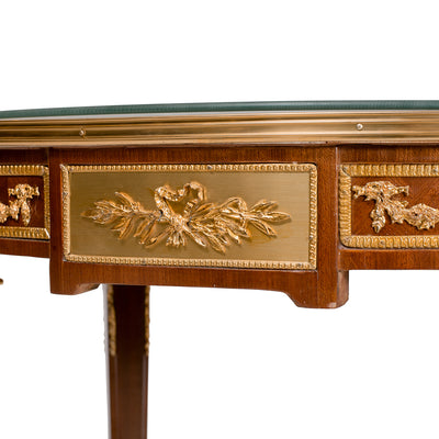 French louis XVI Marquetry Inlaid table (3 set)