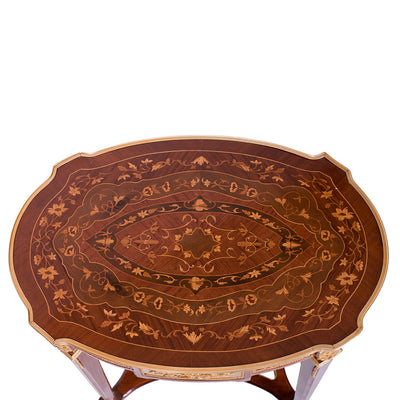 French louis XVI Marquetry Inlaid table (3 set)