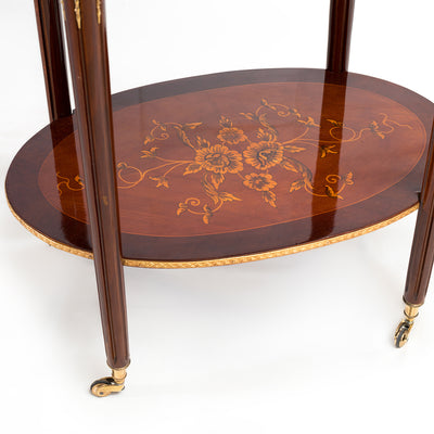 French Louis XV ormolu mounted tea cart