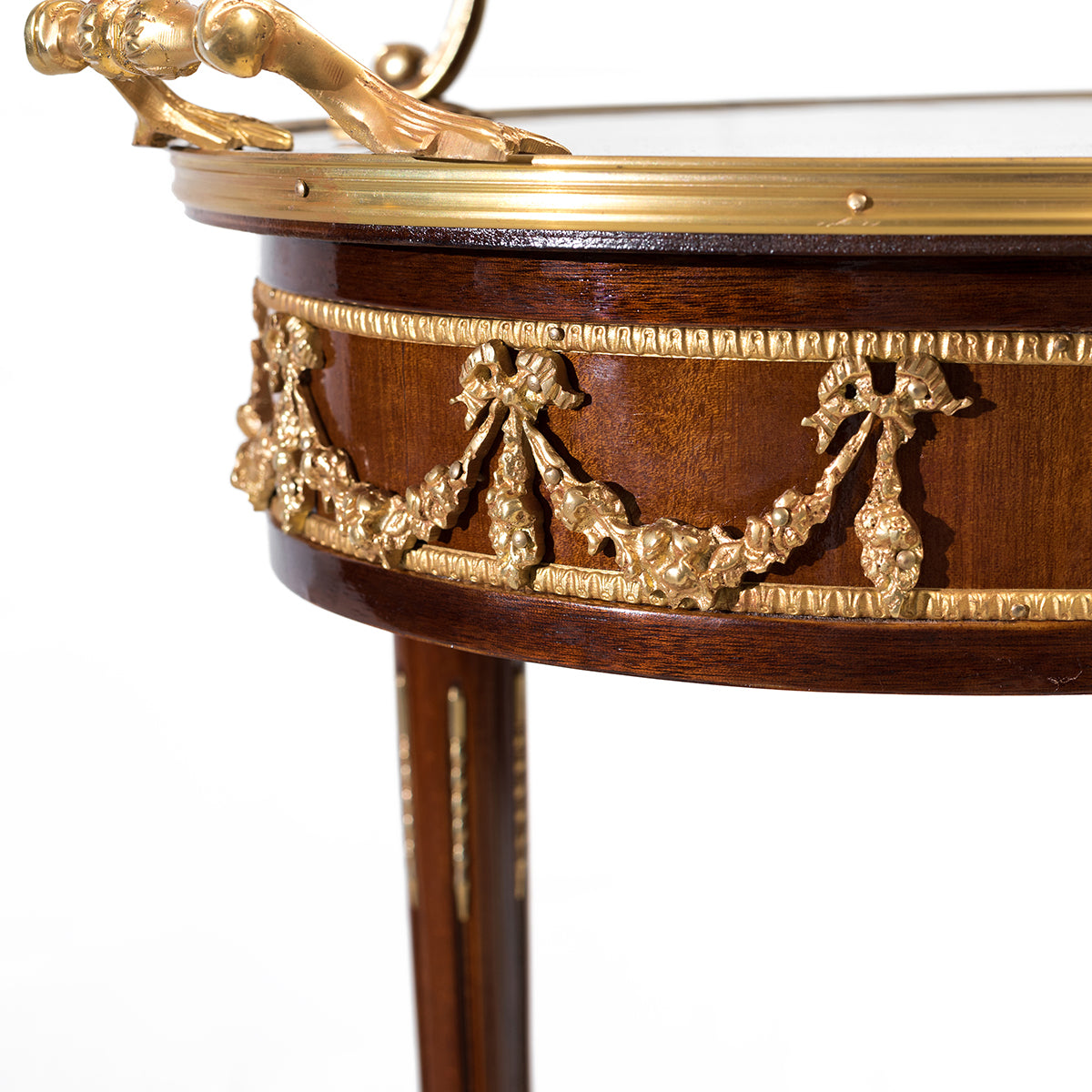 French Louis XV ormolu mounted tea cart