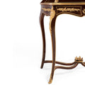 French style ormolu mounted glass vitrine cabinet and Vernis Martin