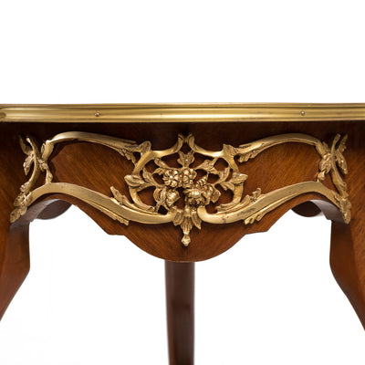 Pair of French Empire Marquetry Inlaid side table (2 SET)