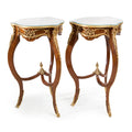 Pair of French Empire Marquetry Inlaid side table (2 SET)