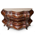 French Louis XV style bombe commode - side curved