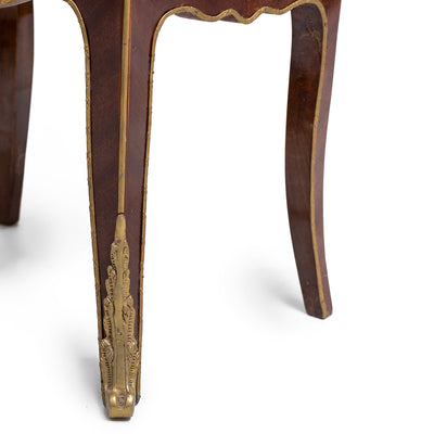 French Louis XV style bombe ormolu mounted vitrine cabinet (condensed)