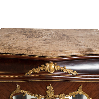 Louis XV style ormolu mounted vitrine cabinet