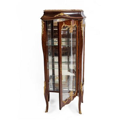 Louis XV style ormolu mounted vitrine cabinet