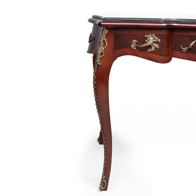 Louis XV style Ormolu mounted writing desk-Bureau plat