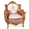 Luxury gold gilded Victorian style living room (6 pieces)