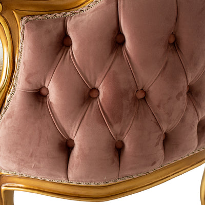 Luxury gold gilded Victorian style living room (6 pieces)