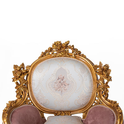 Luxury gold gilded Victorian style living room (6 pieces)
