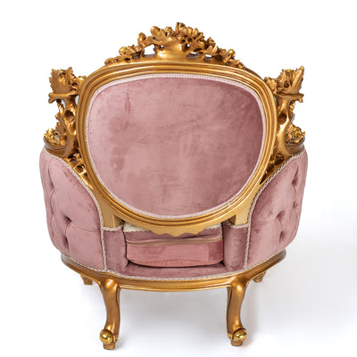 Luxury gold gilded Victorian style living room (6 pieces)