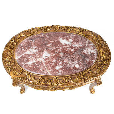 Luxury gold gilded Victorian style living room (6 pieces)
