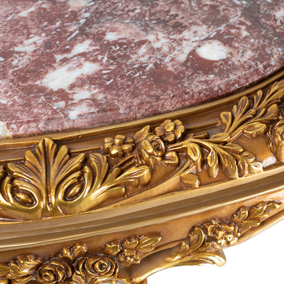 Luxury gold gilded Victorian style living room (6 pieces)