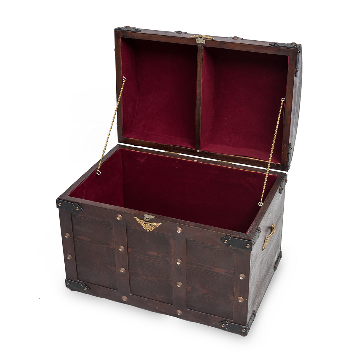 Wooden classic treasure chest - (3 set)