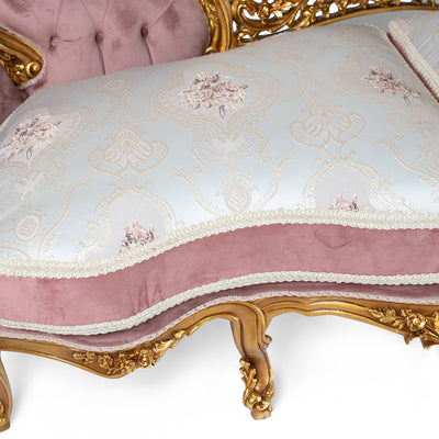 Luxury gold gilded Victorian style living room (6 pieces)