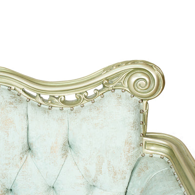 Louis XV style living room with flower bouquet back (5 pieces)