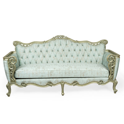 Louis XV style living room with flower bouquet back (5 pieces)