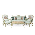 Louis XV style living room with flower bouquet back (5 pieces)