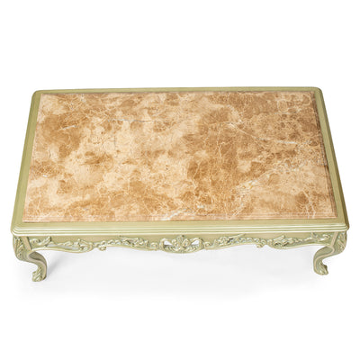 Louis XV style living room with flower bouquet back (5 pieces)