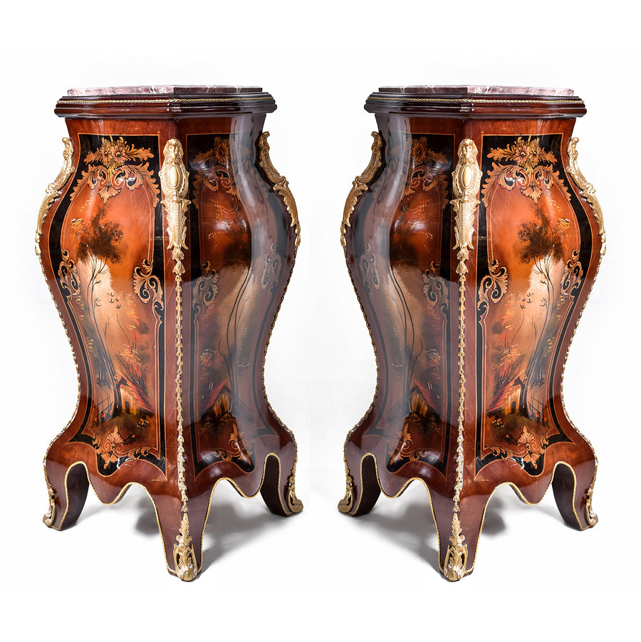 Pair of Louis XV Style Pedestals (2 set)
