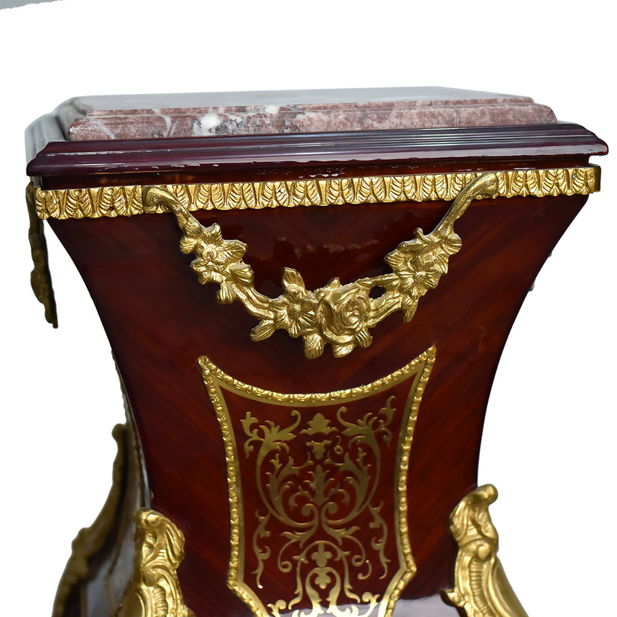French Louis Style Boulle Pedestal (2 set)