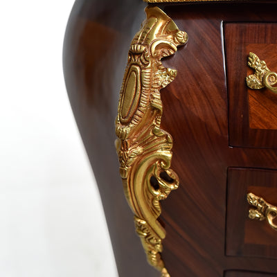 18th Century Rococo Style Bombe-Shaped drawer chest