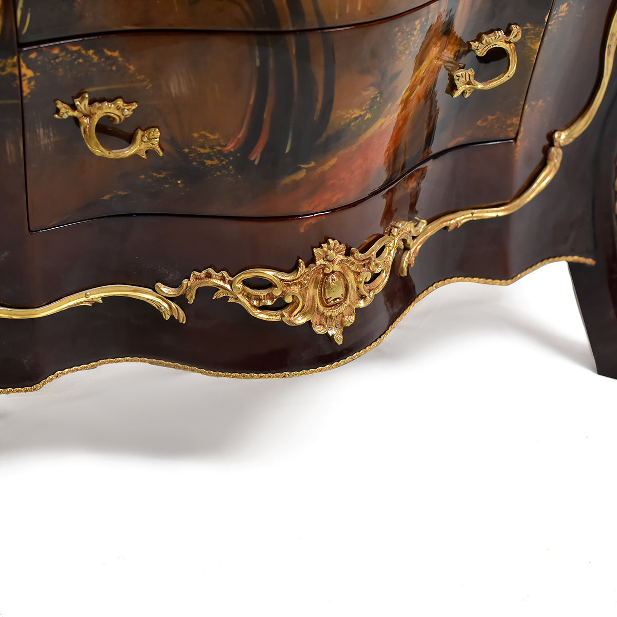 Unique bombe French classicism commode
