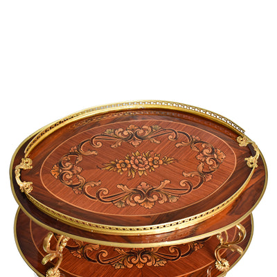 French Louis XV style serving tea cart