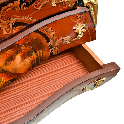 Louis XIV style ormolu mounted bombe commode