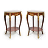 Pair of French louis XV style pedestal table (2 set)