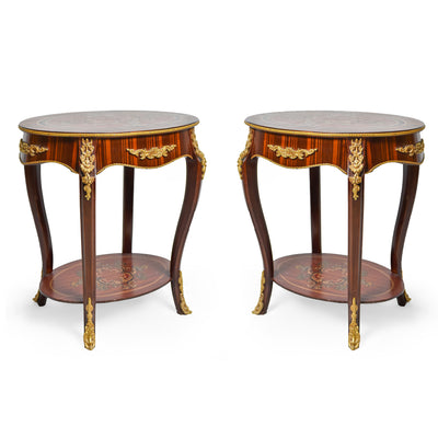 Ormolu mounted Louis XV side round table