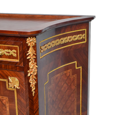 Late 19th century French gilt bronze cabinet