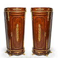 Pair of French Style Pedestal cabinet 
