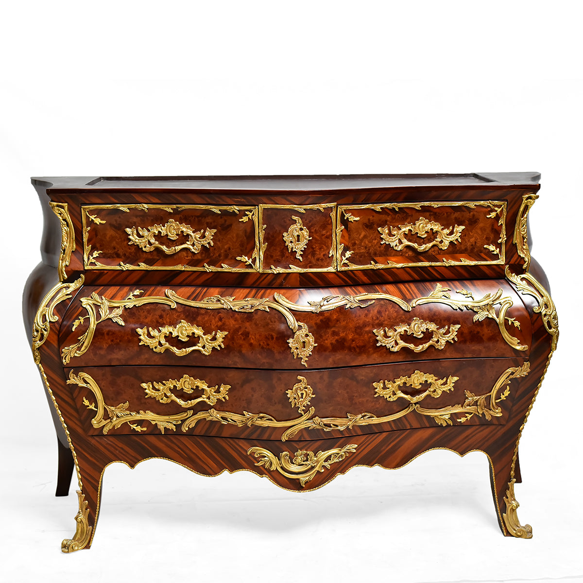 Classical inlaid Louis XV drawer chest