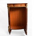French mounted marquetry inlaid cabinet