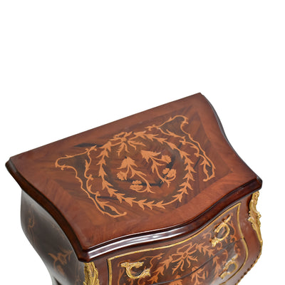 S-shaped Louis XV side nightstand