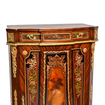 French Napoleon III mounted cabinet