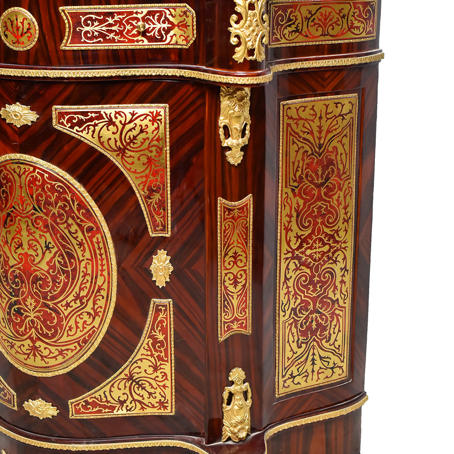 Boulle style brown cabinet