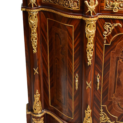 Late 1700s French gilt mounted cabinet