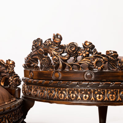 Twin Ottoman – Precision Carving