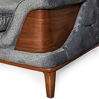 Grey velvet Juliet corner living