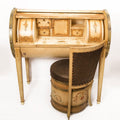 Edwardian Cylinder Desk and Chair