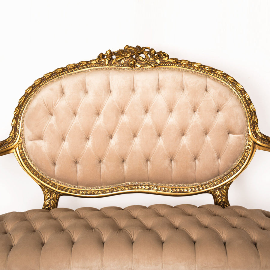 Louis XV Soft Arm Rests Couch- 2 person